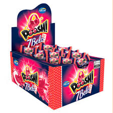 ARCOR CHICLE POOSH SETE BELO FRAMBOESA DP 40UN